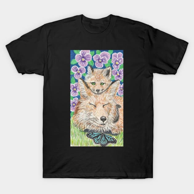 Fox family T-Shirt by SamsArtworks